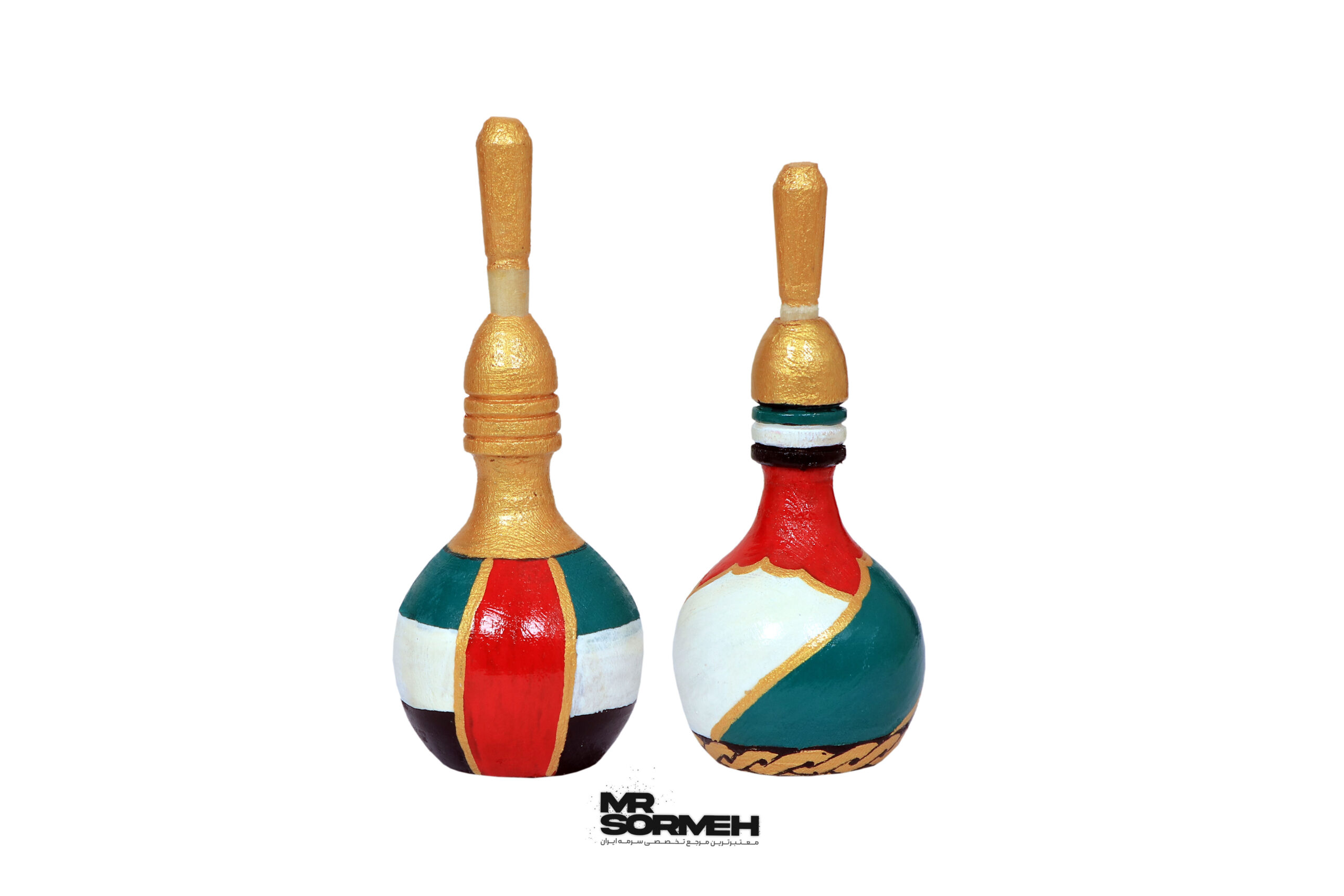 سرمه دان چوبی رومیزی نقاشی طرح پرچم امارات H-1008