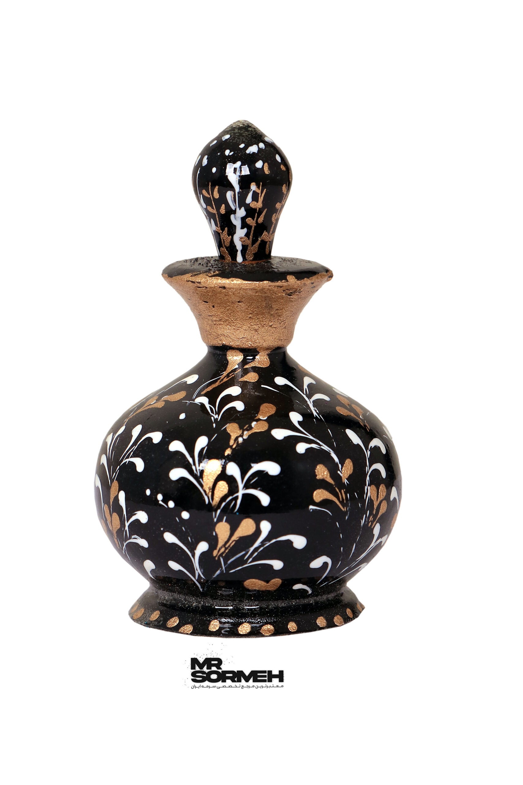 سرمه دان چوبی نقاشی طرح گندم H-1020