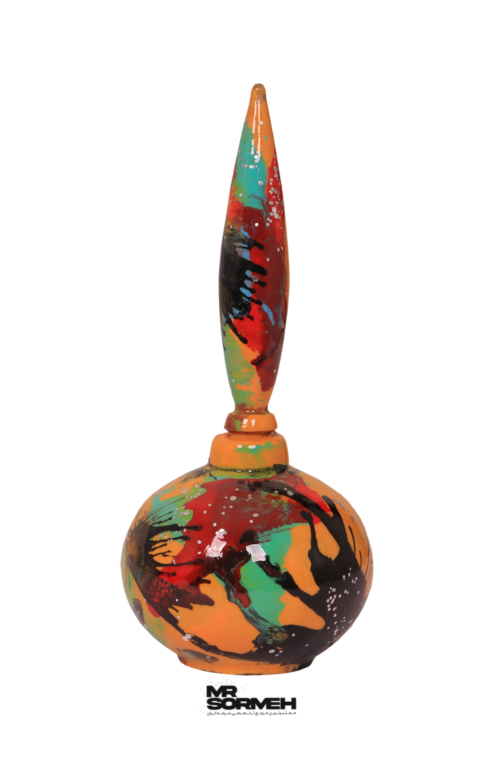 سرمه دان چوبی دکوپاژ طرح شفق H-1024