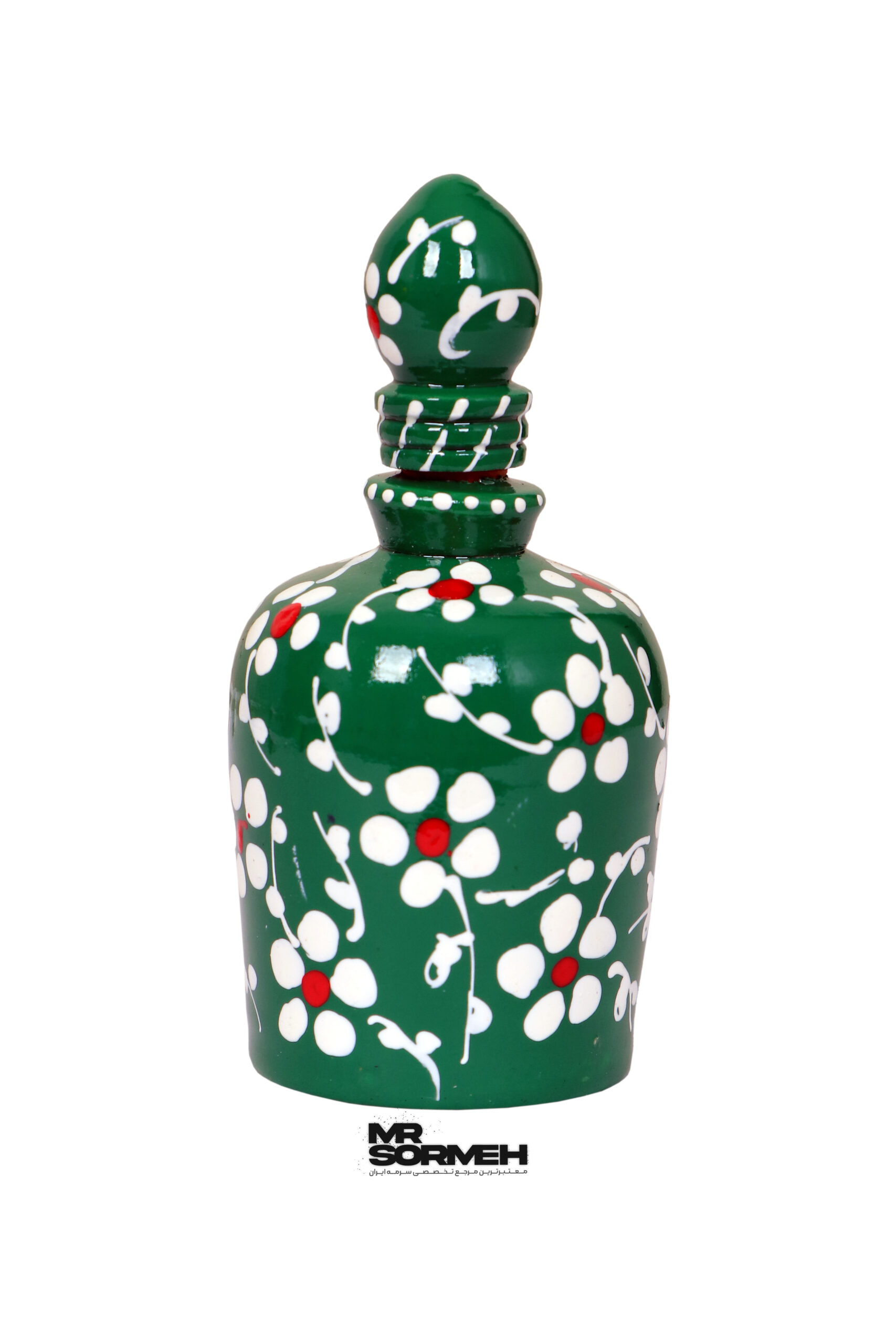 سرمه دان چوبی نقاشی طرح گلنار H-1039