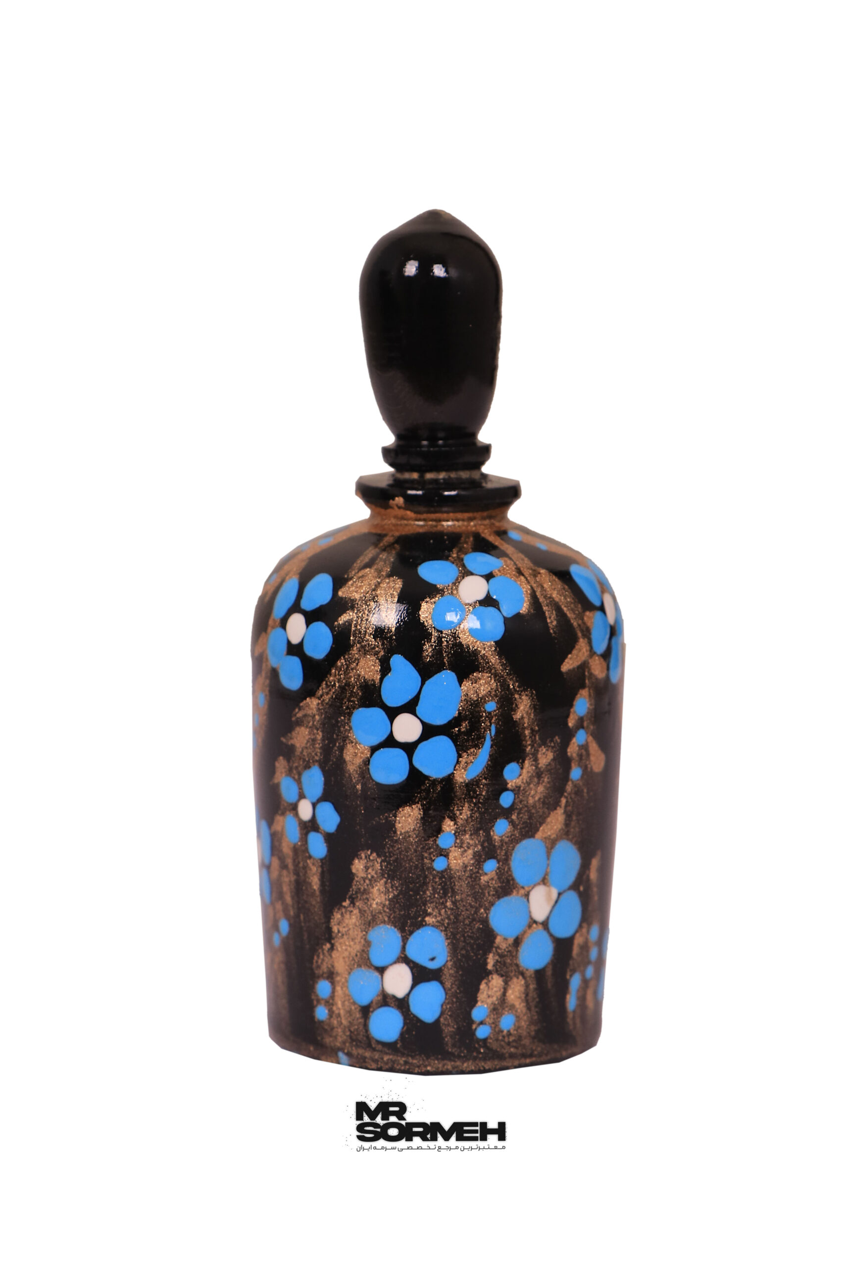 سرمه دان چوبی نقاشی طرح شبرنگ H-1040