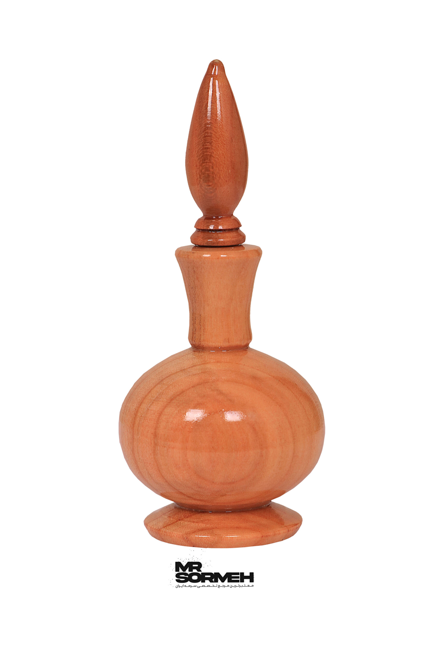 سرمه دان چوبی ساده طرح مخروطی H-1043