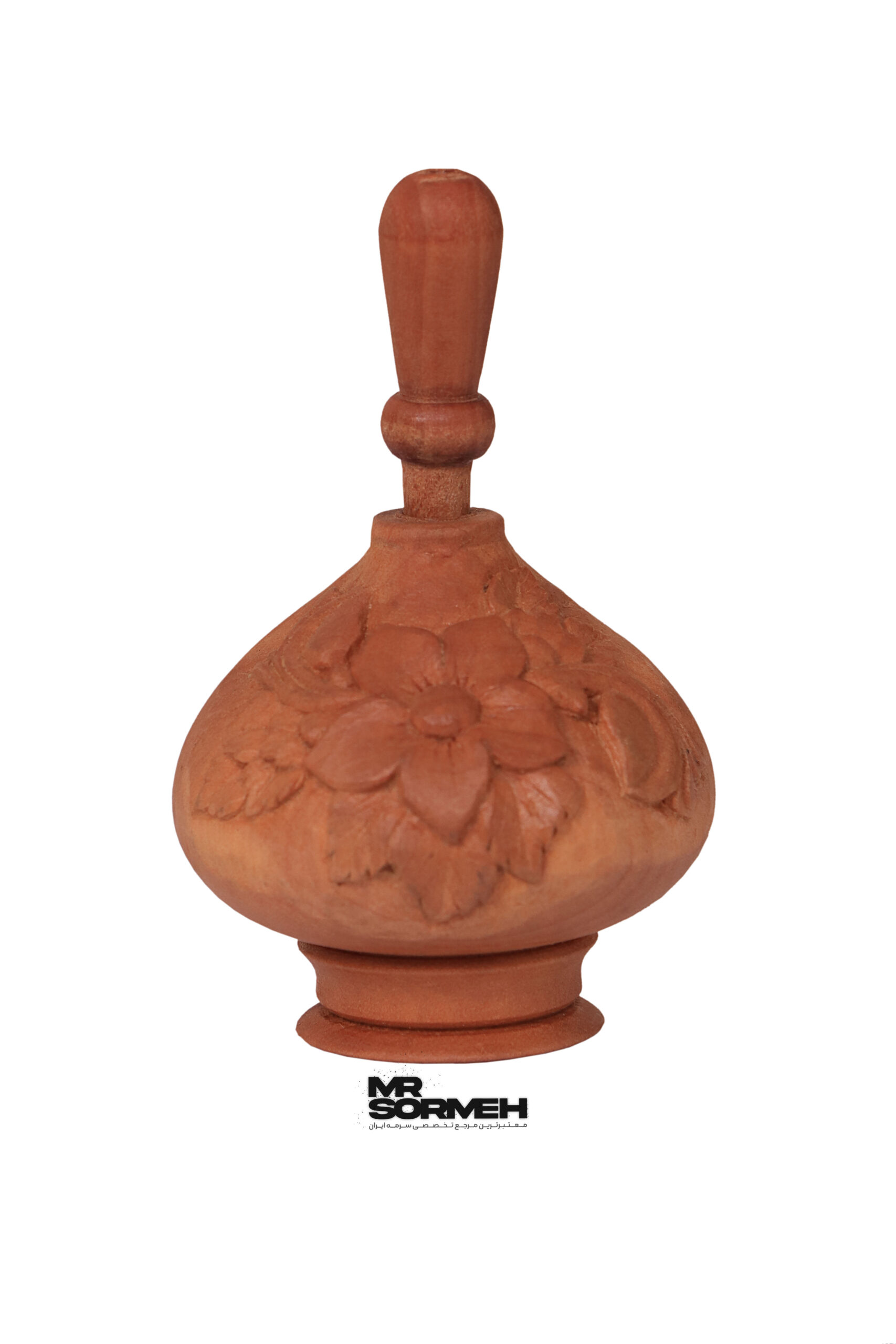 سرمه دان منبت رومیزی طرح گل و بوته H-1049